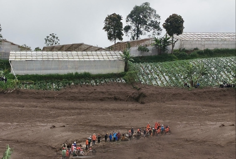Ilustrasi kondisi bencana longsor di Cisarua. (SinPo.id/dok. Esdm)