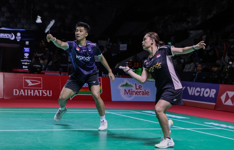 Ganda campuran Indonesia, Dejan Ferdinansyah/Bernadine Anindya Wardana. (SinPo.id/Tio)