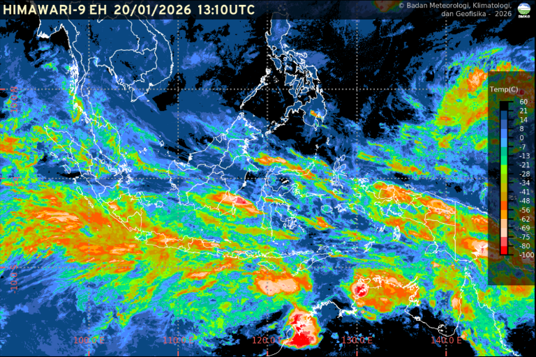 BMKG Peringatkan Potensi Cuaca Ekstrem Meluas hingga Akhir Januari (SinPo.id/BMKG)