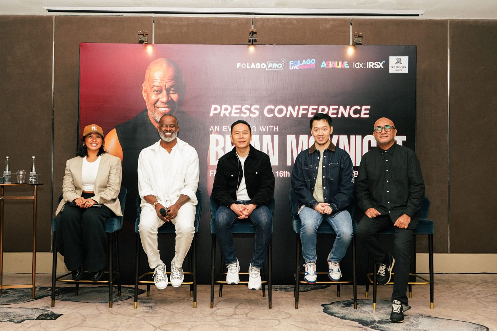Konferensi pers Brian McKnight bersama FolagoPro (Sinpo.id/tim media)