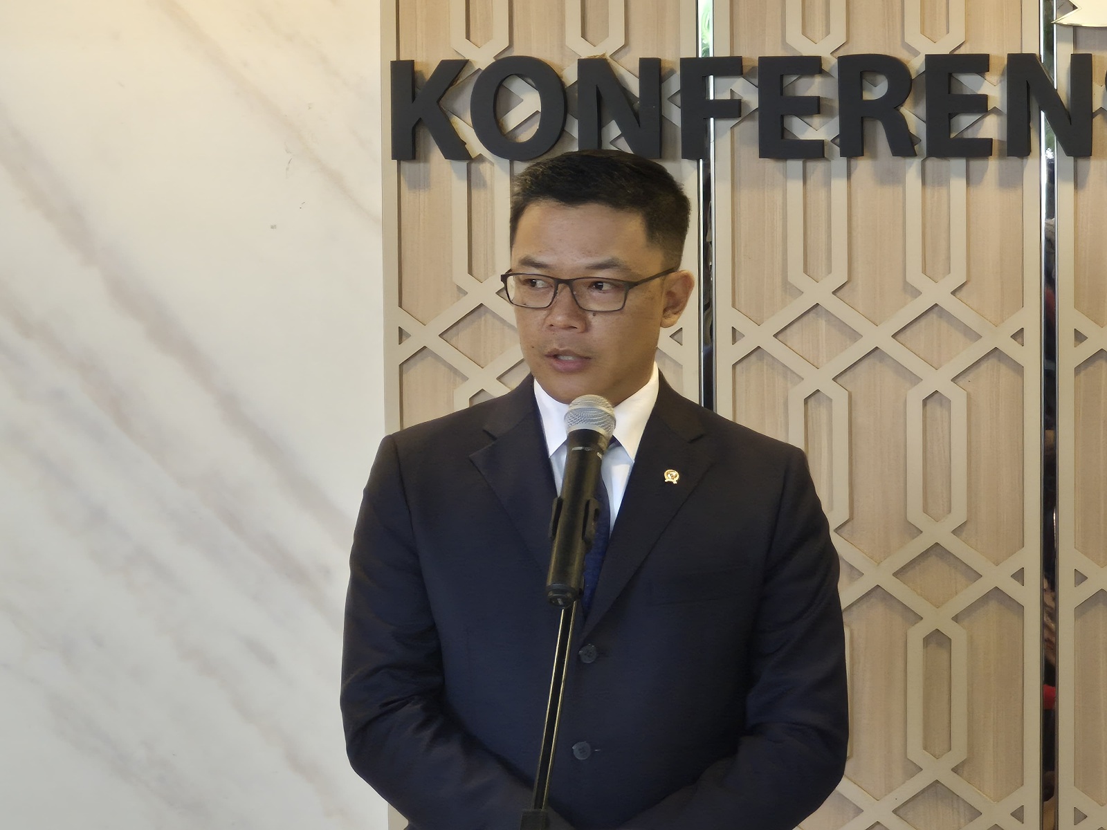 Menlu RI Sugiono (SinPo.id/Galuh Ratnatika)