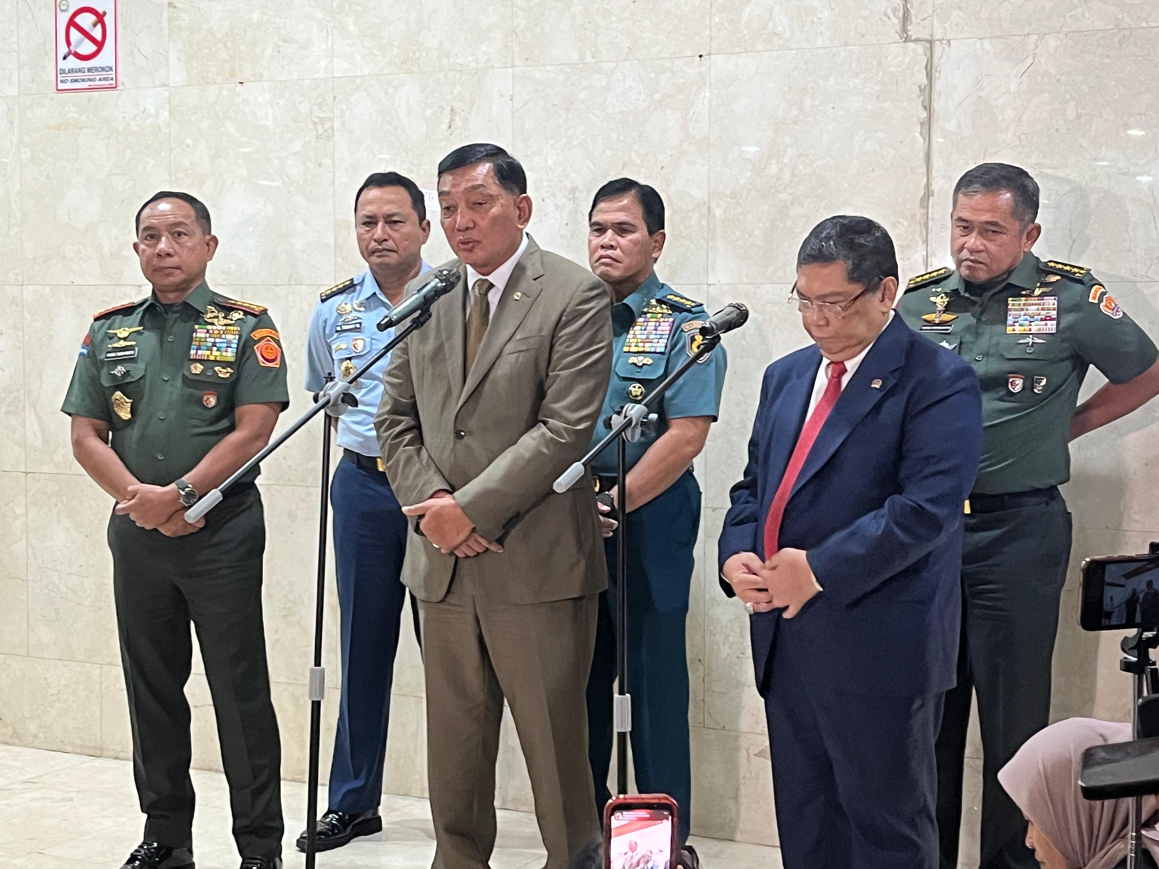 Menhan Sjafrie Sjamsoeddin (SinPo.id/ Galuh Ratnatika)