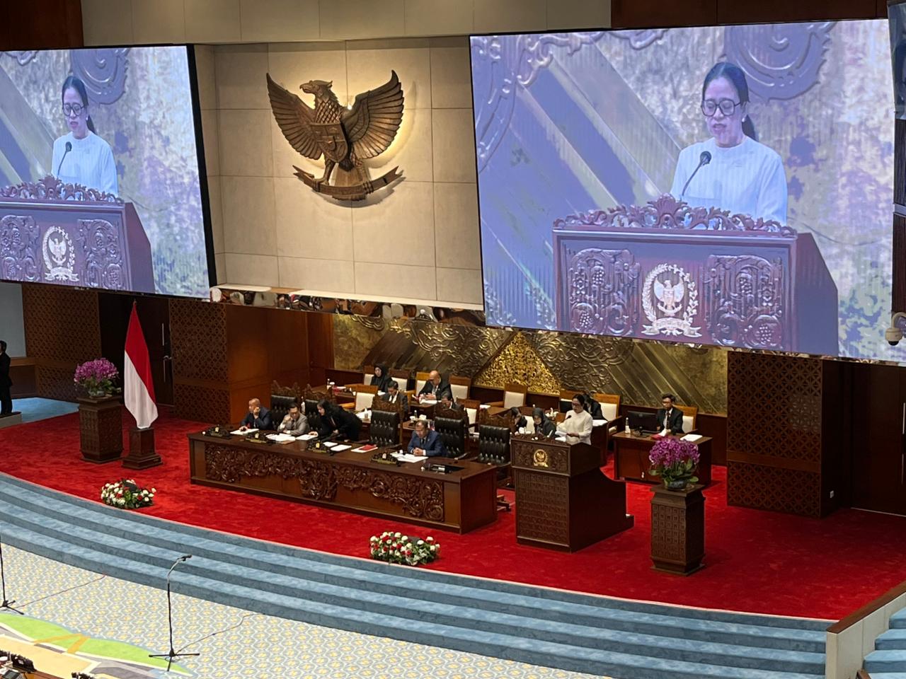 Ketua DPR RI Puan Maharani. (SinPo.id/Galuh Ratnatika)