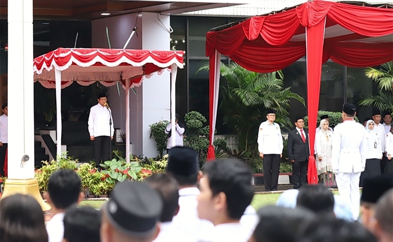 Menag Nasaruddin Umar dalam peringatan HAB ke-80. (SinPo.id)