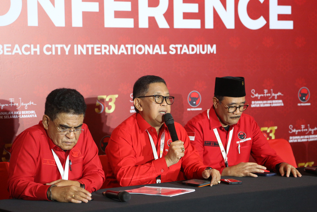 PDIP menggelar perayaan HUT ke-53 dan Rakernas di Beach City Internasional Stadium Ancol (Ashar/SinPo.id)
