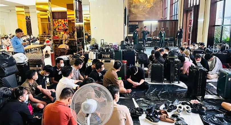 Ilustrasi otoritas Kamboja membekuk sindikat online scam. (SinPo.id/dok. Preah Sihanouk Police)