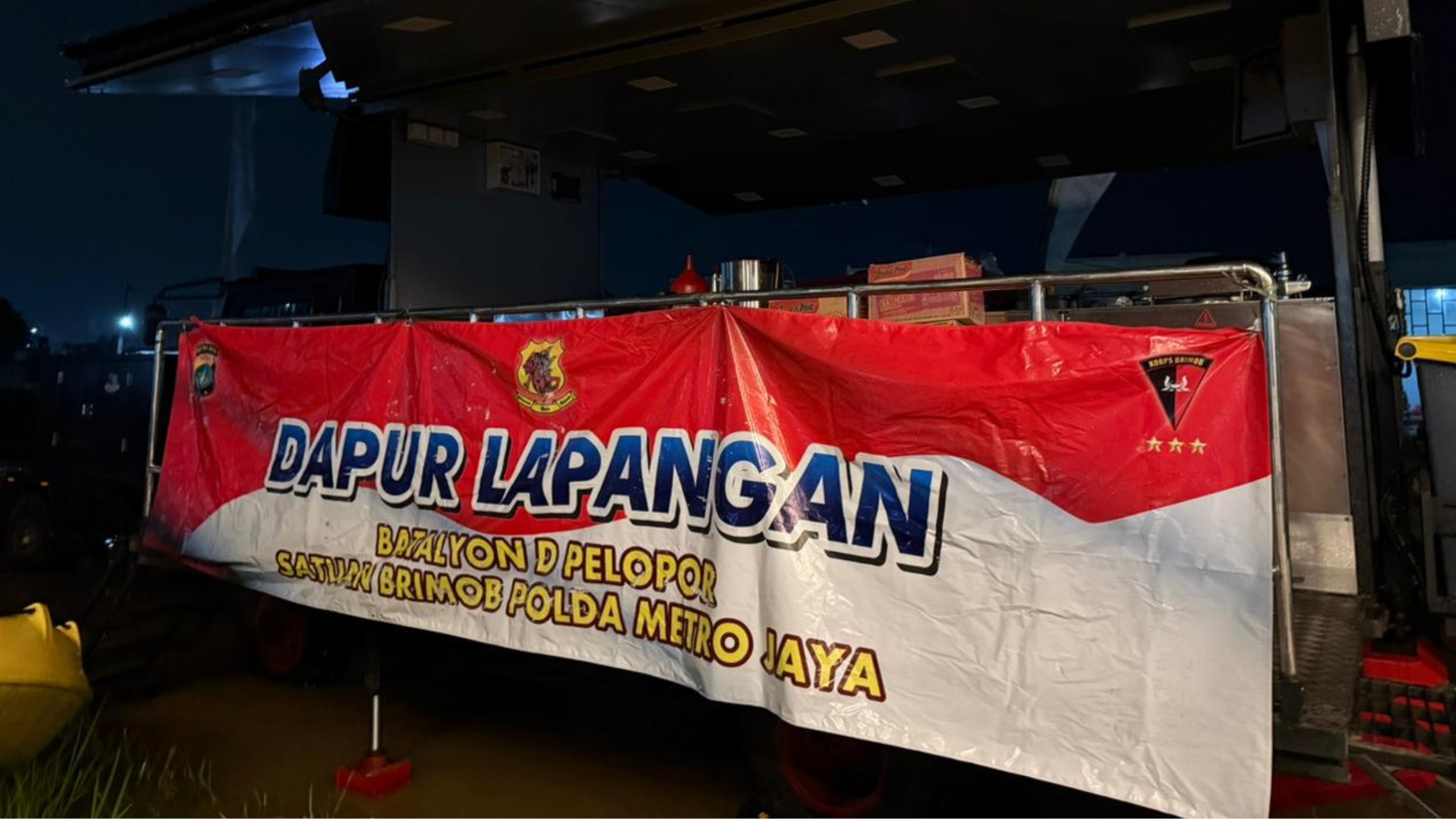 Dapur Lapangan Polda Metro Jaya (SinPo.id/Dok.PMJ)