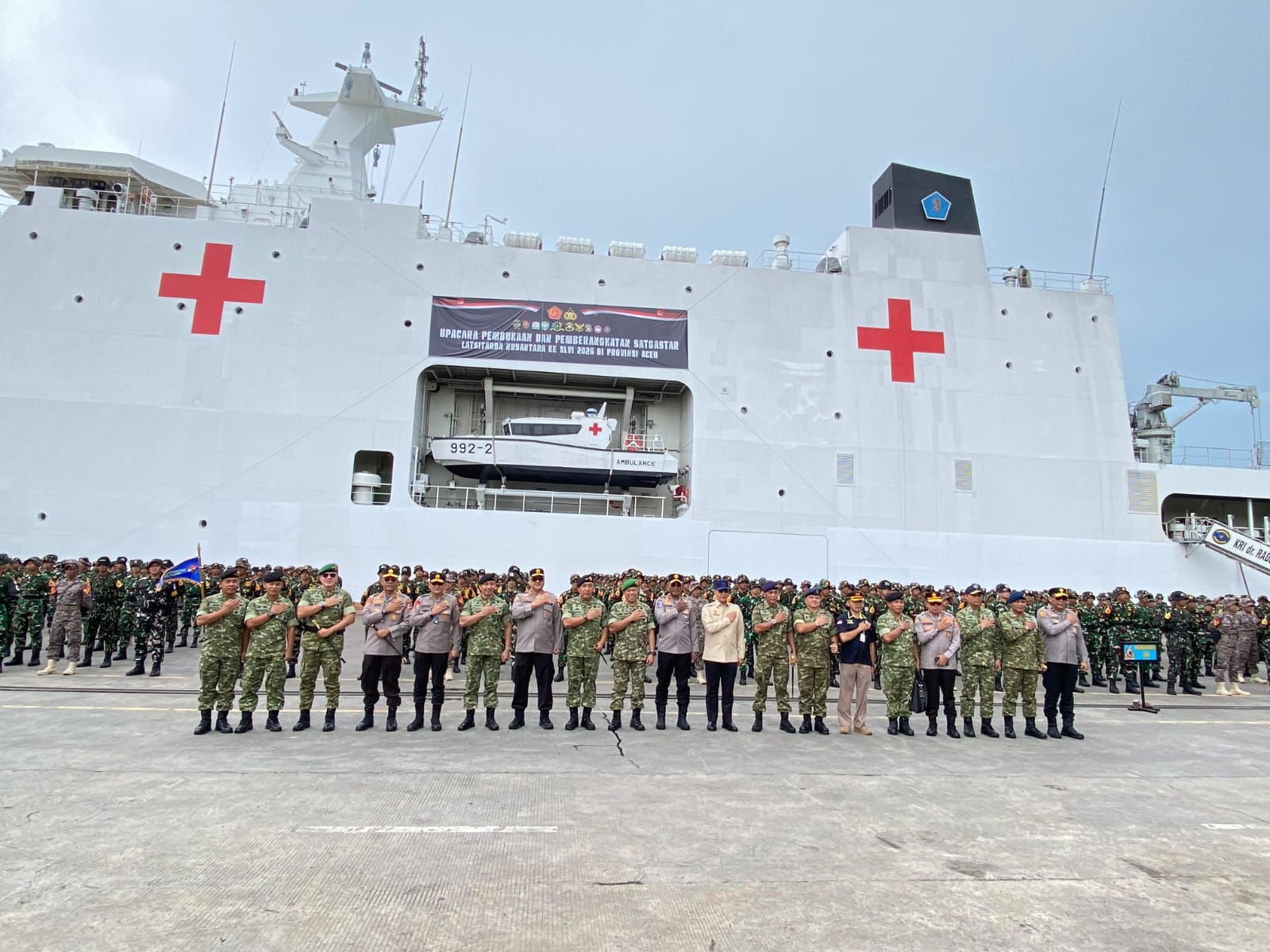 Taruna tingkat akhir Akademi Kepolisian (Akpol) yang diterjunkan ke Aceh (SinPo.id/Dok.Polri)
