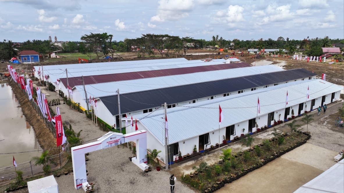 Hunian Sementara (SinPo.id/Biro Setpres)