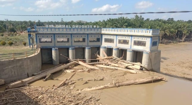 Ilustrasi infrastruktur sumber daya air di Aceh terdampak bencana. (SinPo.id/dok. PU)