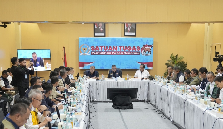 Wakil Ketua DPR RI Dasco pimpin rakor penanganan pascabencana di Aceh (SinPo.id/ Parlementaria)