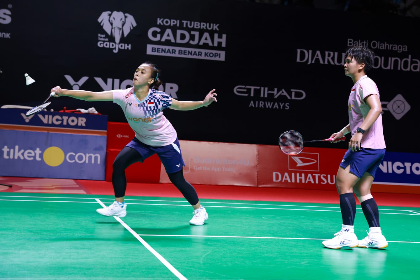 Ganda putri Indonesia, Febriana Dwipuji Kusuma/Meilysa Trias Puspitasari. (SinPo.id/dok. PBSI)