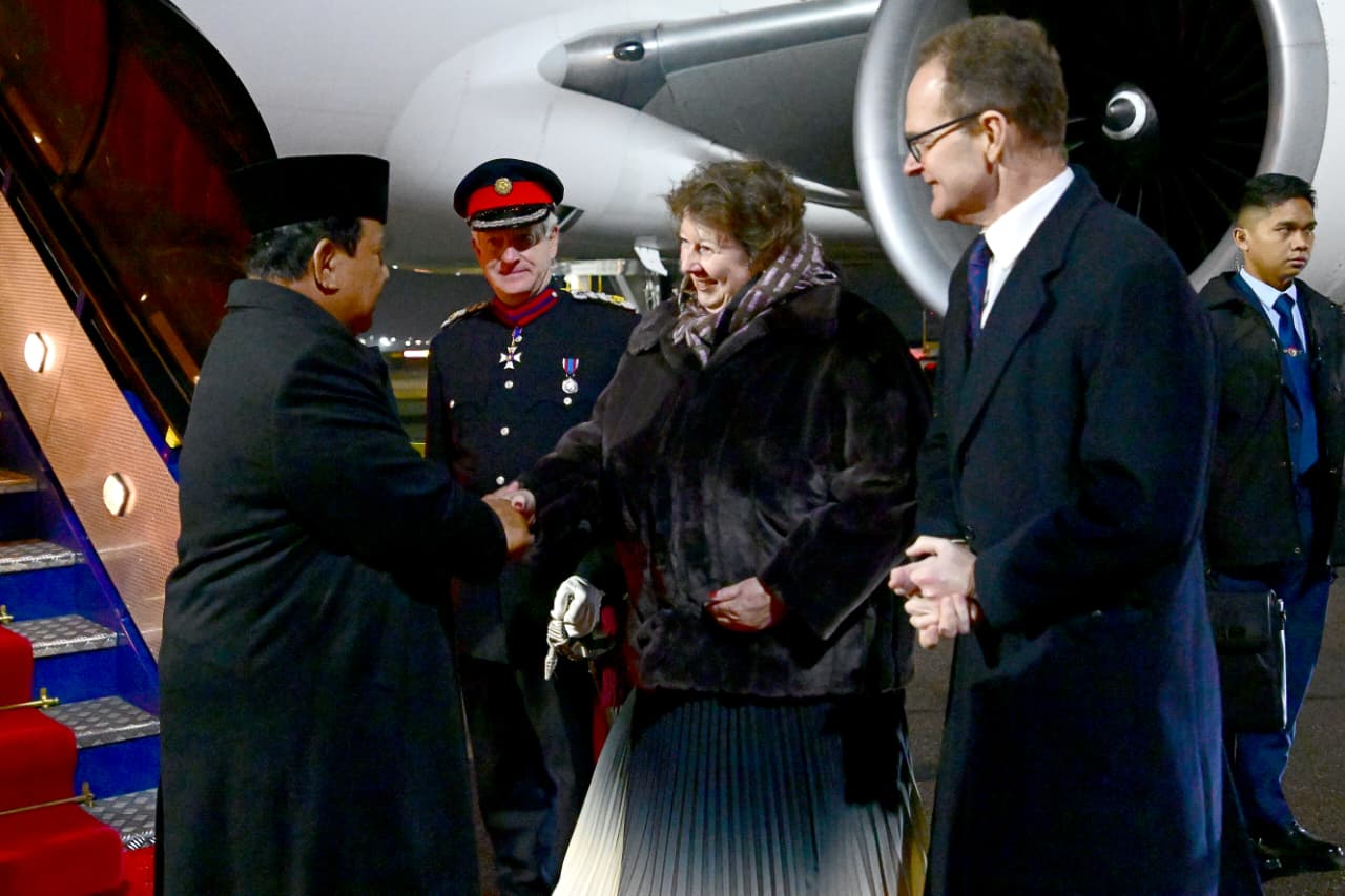 Presiden Prabowo tiba di London, Perkuat Kemitraan Strategis Indonesia - Inggris (SinPo.id/Biro Setpres)