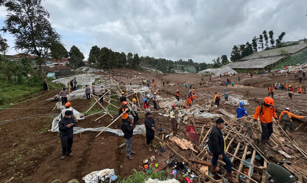 Bencana longsor di Bandung Barat (SinPo.id/Setwapres)