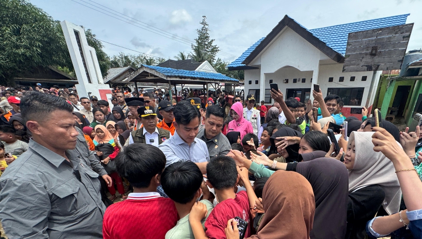 Wapres Gibran meninjau lokasi terdampak banjir di Kalsel (SinPo.id/Setwapres)