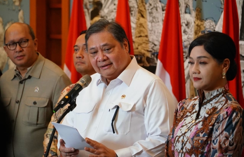 Menko Perekonomian Airlangga Hartarto. (SinPo.id/dok. Ekon)