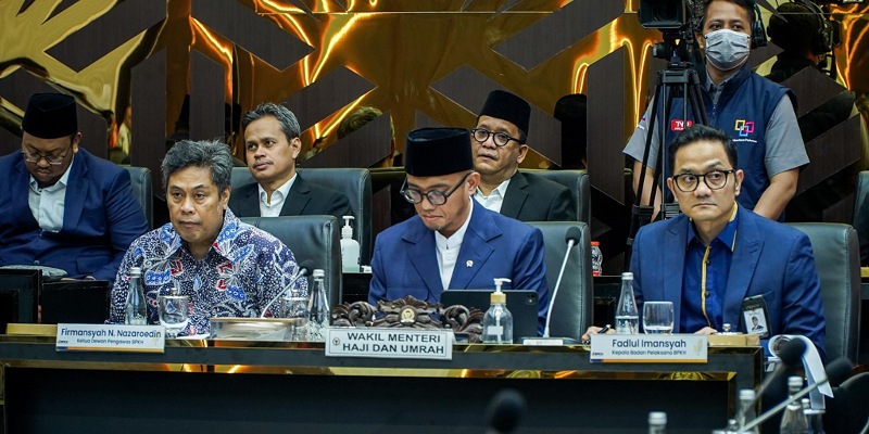 Tim BPKH bersama Wamenhaj Dahnil Anzar (Sinpo.id/tim media)