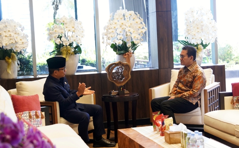 Mendag Budi Santoso saat menemui Mendes Yandri Susanto (SinPo.id/ Dok. Kemendag)