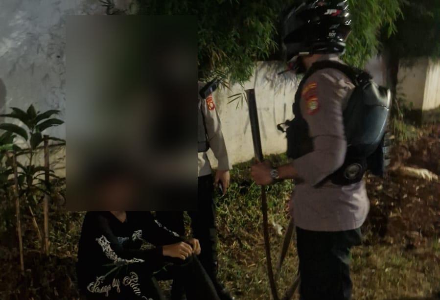 Polisi amankan pelajar pelaku tawuran di Rawalumbu Bekasi (SinPo.id/ Humas Polda Metro Jaya)