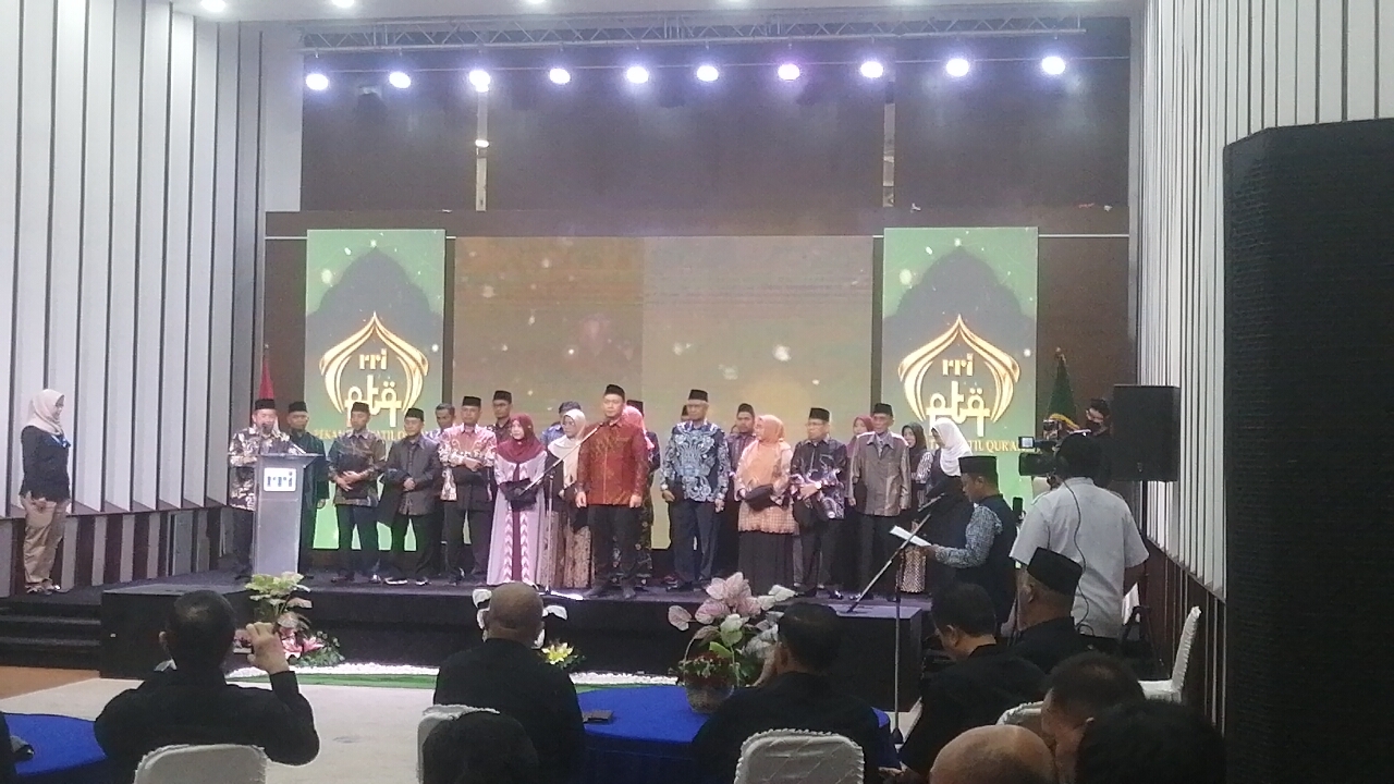 Pengukuhan 18 orang Dewan Hakim PTQ ke-55 RRI (SinPo.id/Tio Pirnando)