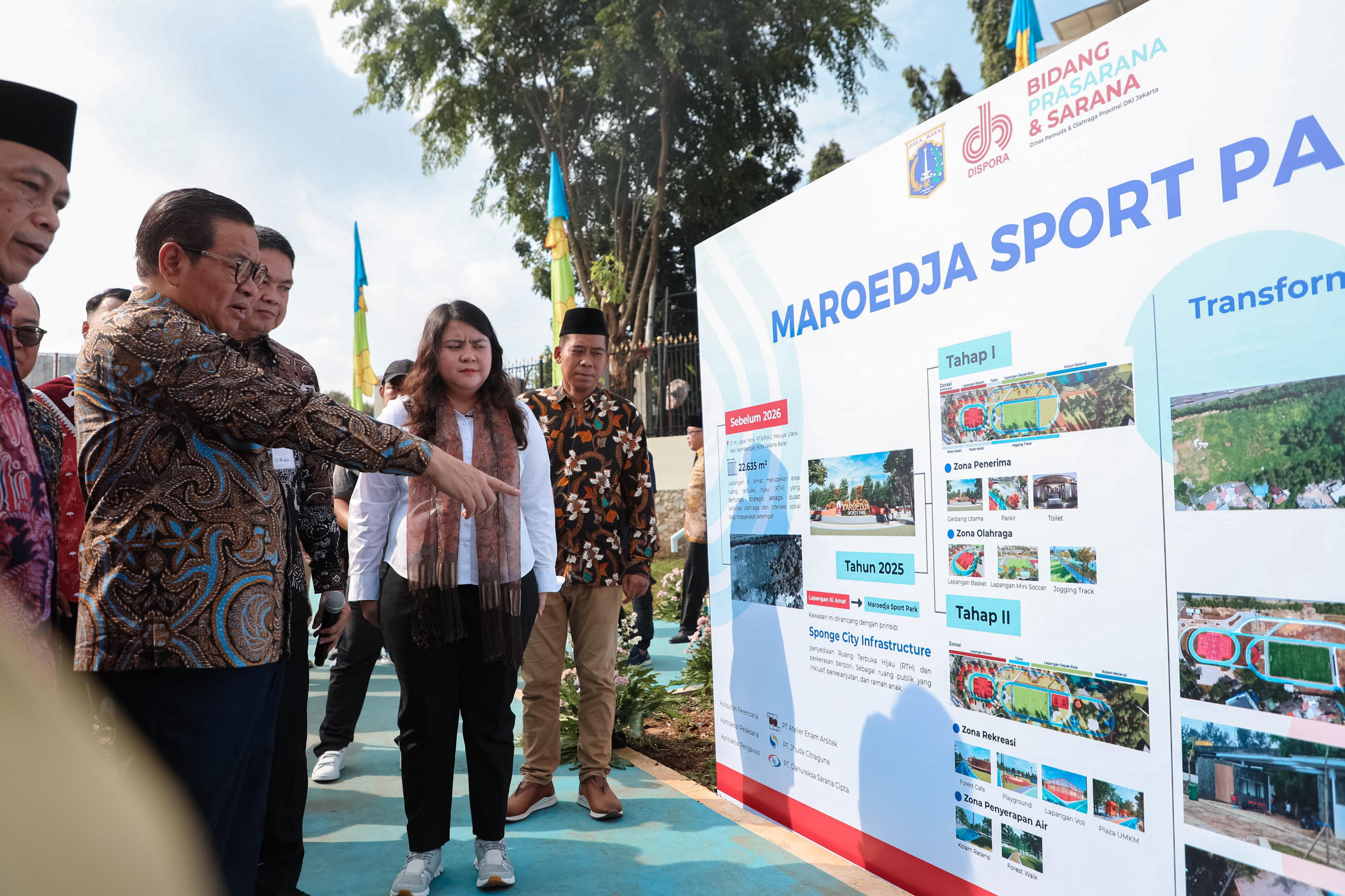 Gubernur DKI Jakarta Pramono Anung mesmikan Maroedja Sport Park. (SinPo.id/Pemprov DKI Jakarta)