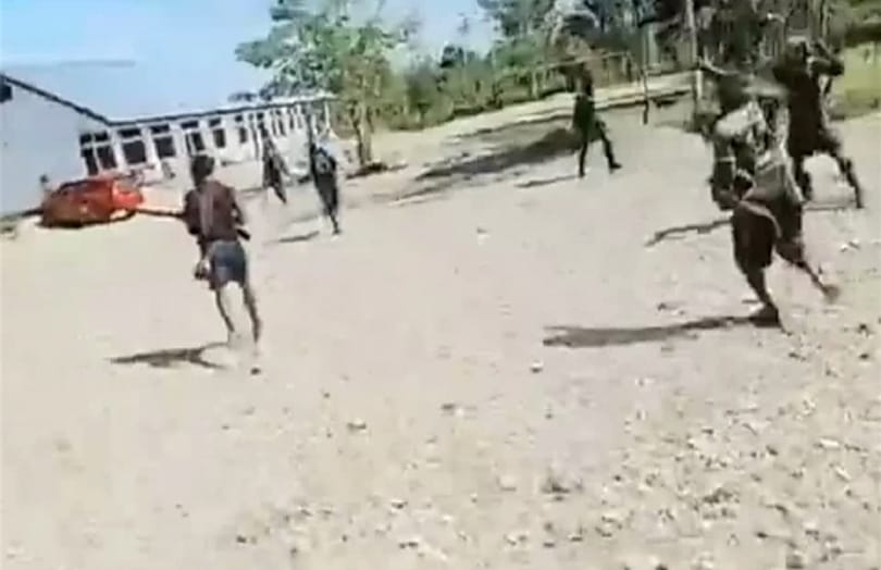 KKB menyerang sekolah di Yahukimo (SinPo.id/Tangkapan layar)