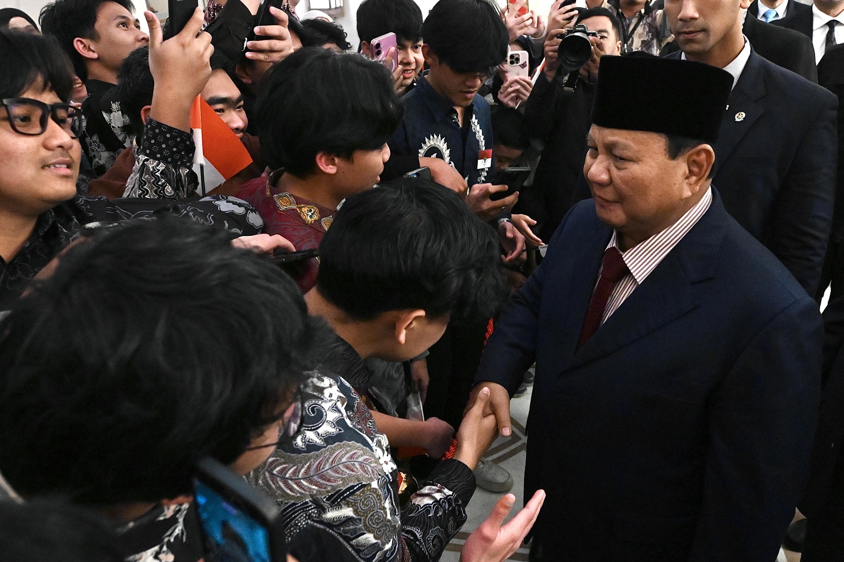 Sukacita Diaspora Sambut Presiden Prabowo di Amman (SinPo.id/Biro Setpres)