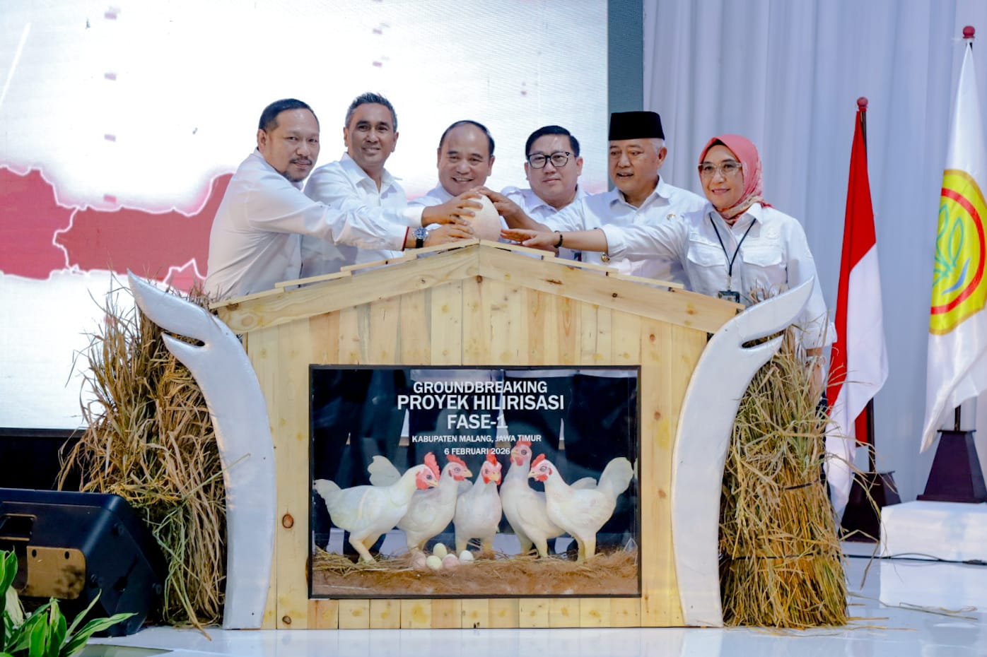 Peresmian pembangunan Kandang dan Hatchery Grand Parent Stock di Malang (SinPo.id/ Dok. Pribadi)