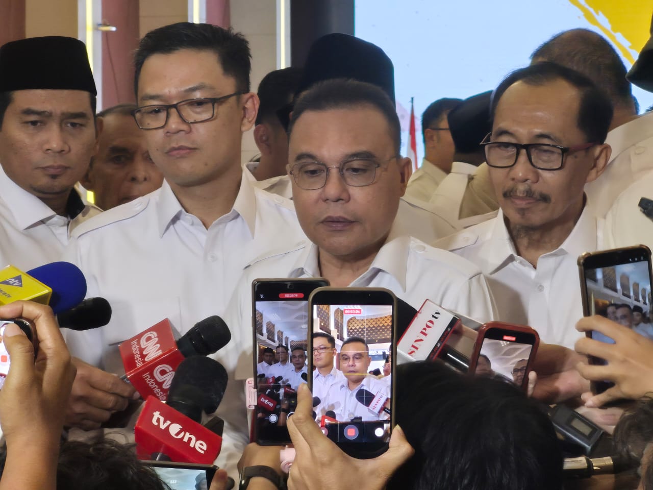 Ketua Harian DPP Partai Gerindra, Dasco (SinPo.id/ Galuh Ratnatika)