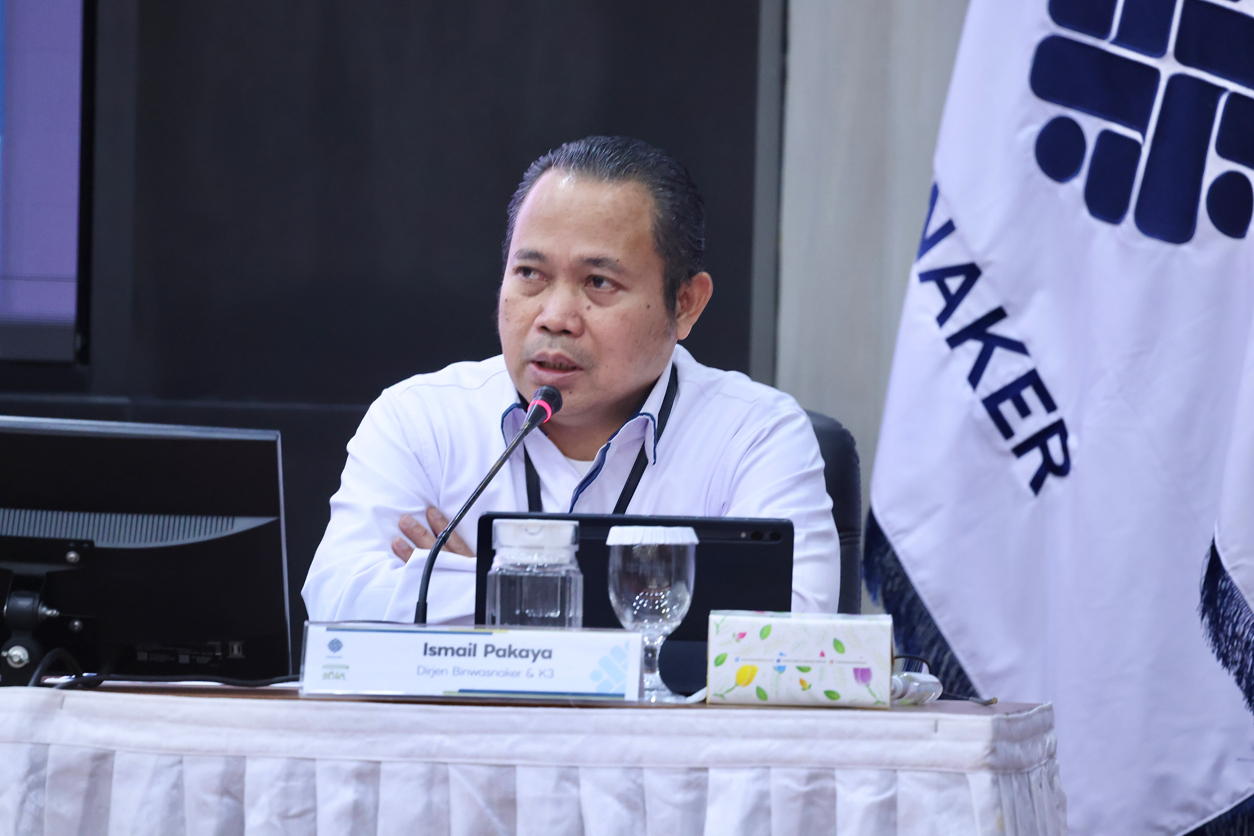 Direktur Jenderal Pembinaan Pengawasan Ketenagakerjaan dan K3 Kemnaker, Ismail Pakaya (SinPo.id/ Dok. Kemnaker)
