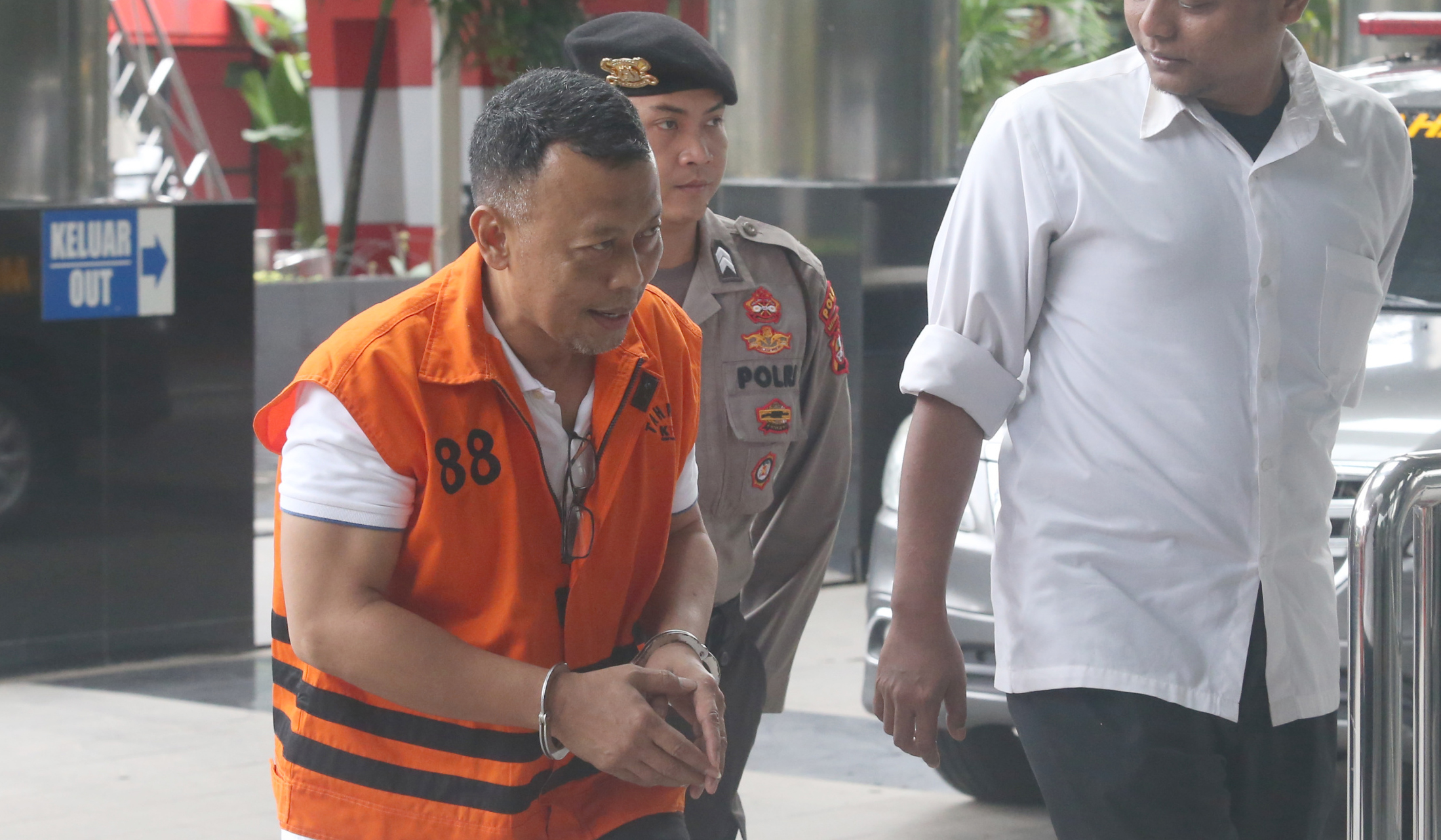 KPK periksa Bupati Ponorogo nonaktif Sugiri Sancoko. (Agus Priatna/SinPo.id)