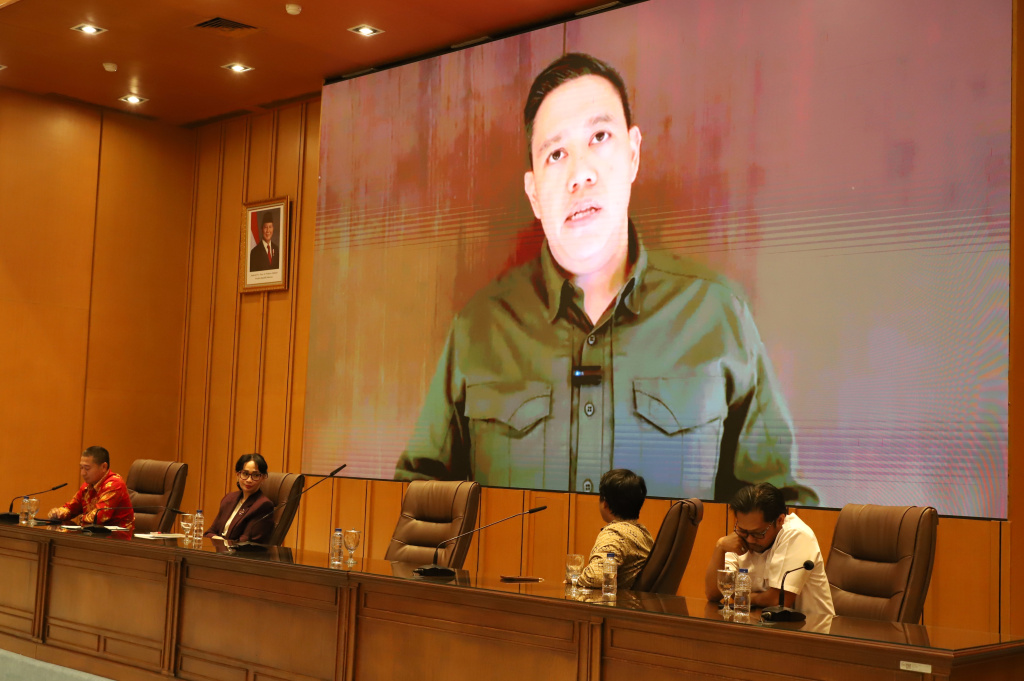 Koordinatoriat Wartawan Parlemen menggelar diskusi menangkal berita hoax di sosial media (Ashar/SinPo.id)