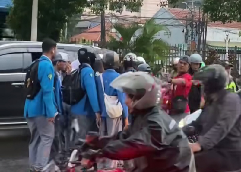 Lokasi korban meninggal dunia terperosok jalan berlubang (SinPo.id/Tangkapan layar)