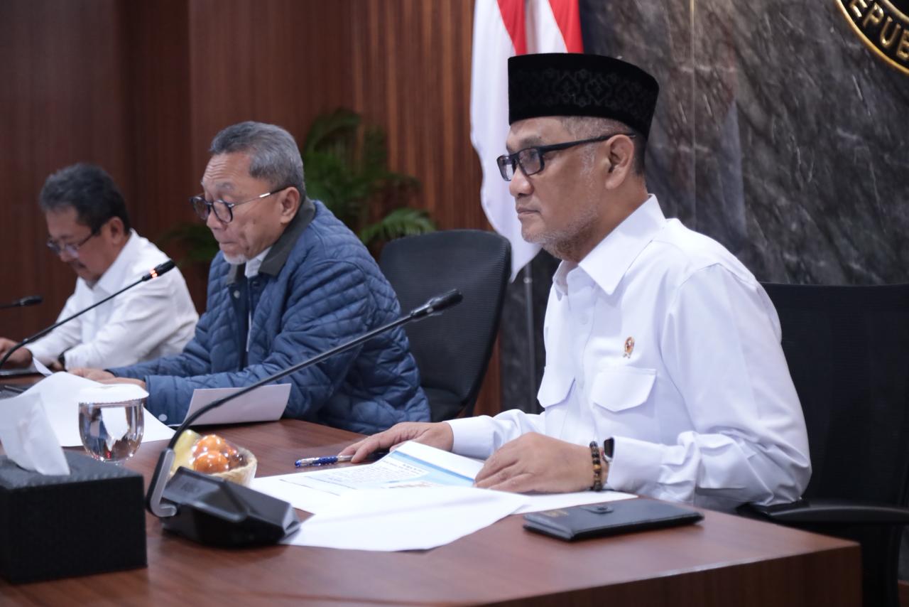 Rapat Koordinasi Terbatas (Rakortas) tingkat menteri yang diselenggarakan Kemenko Pangan (SinPo id/Kemenhaj)