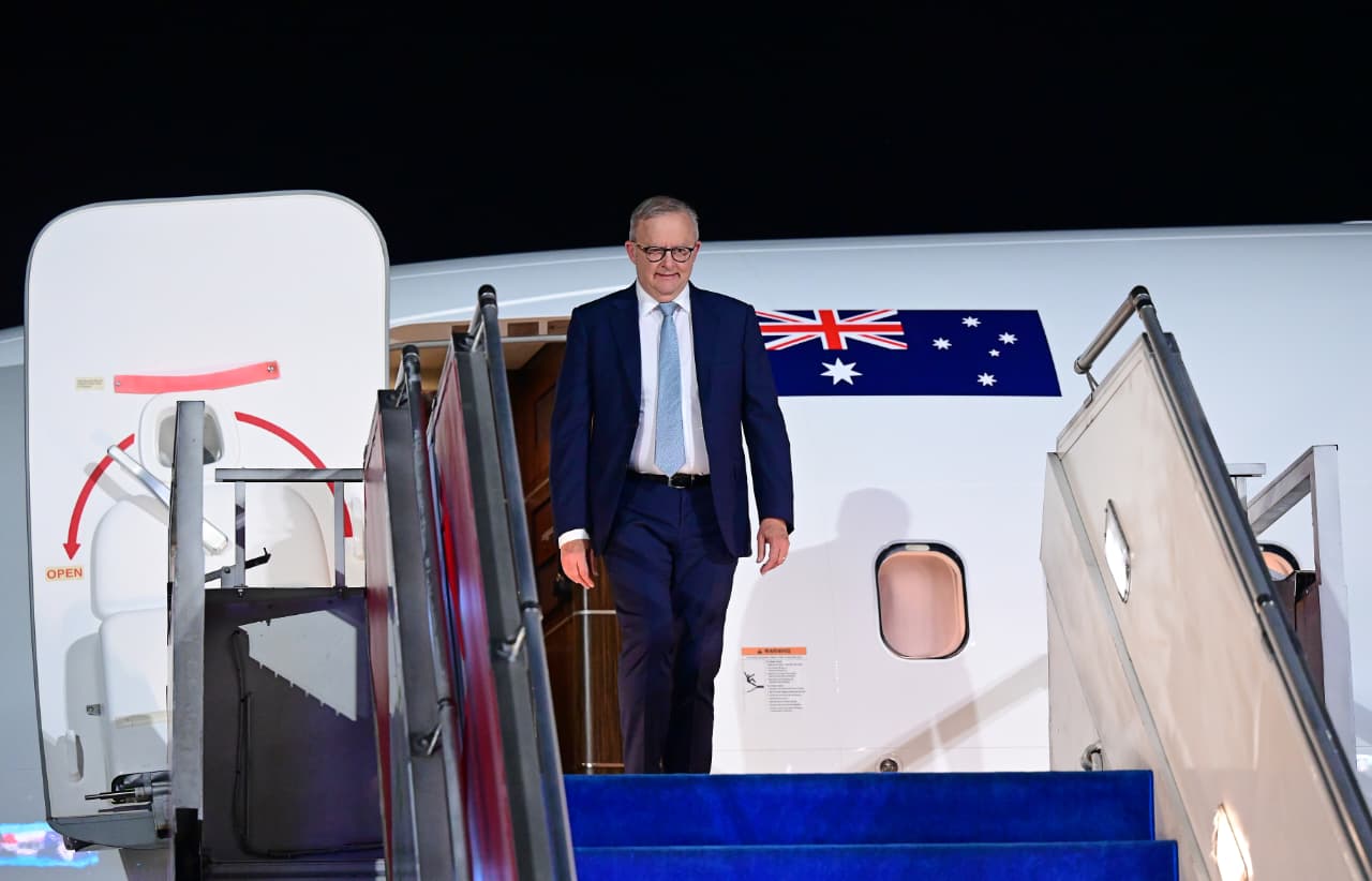 Perdana Menteri Australia Anthony Albanese Tiba di Jakarta (SinPo.id/Biro Setpres)