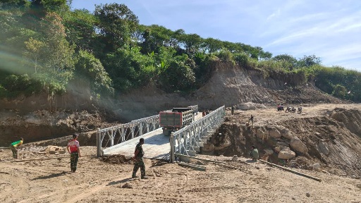 Sejumlah Jembatan 100 Persen Rampung, Akses Warga Terdampak Bencana di Aceh Kembali Terhubung (SinPo.id/Tim media)