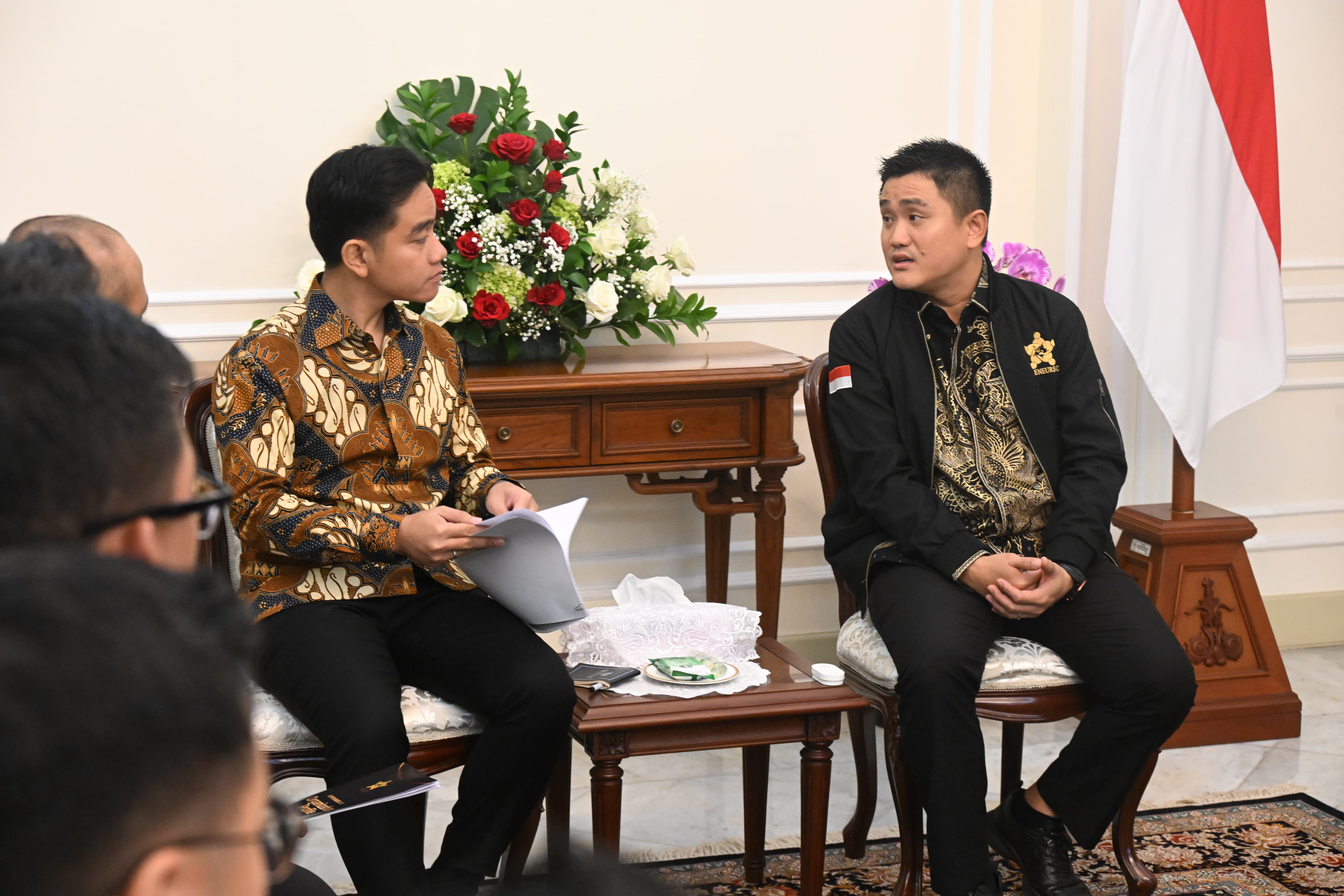 Wapres Gibran menerima kedatangan jajaran pengurus Idepreneurs Club Prianto. (SinPo.id/Setwapres)