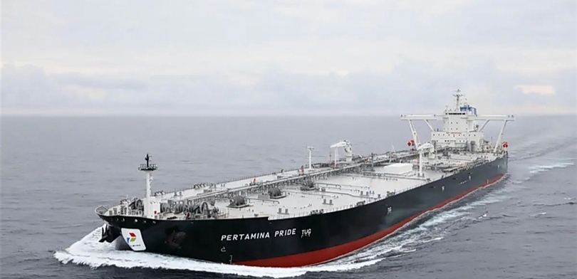 Ilustrasi kapal tanker milik Pertamina di lautan lepas. (SinPo.id/dok. Esdm)