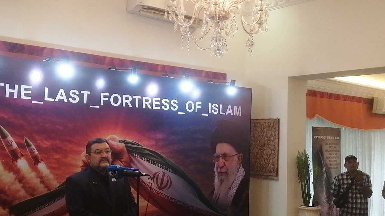 Duta Besar Republik Islam Iran untuk RI Mohammad Boroujerdi (SinPo.id/Tio Pirnando)