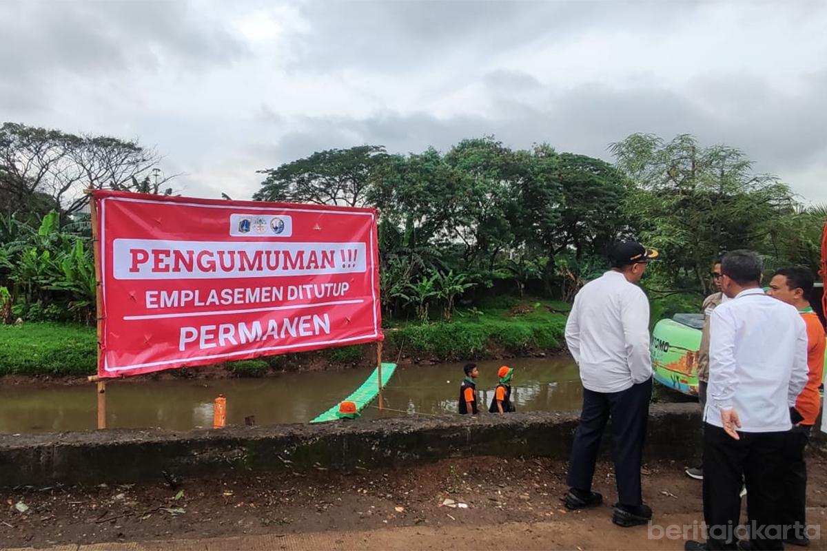 Emplacement Kali Pesanggrahan Dipagari (SinPo.id/Beritajakarta)