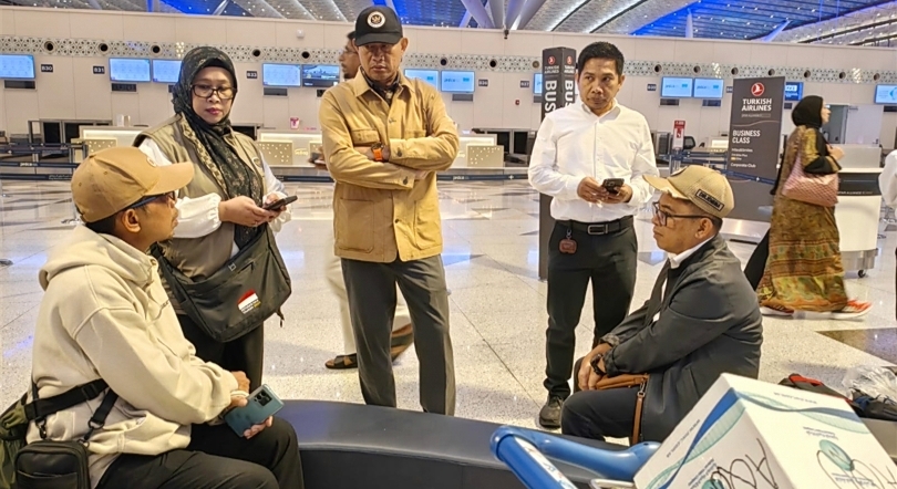 Tim Kemenhaj melakukan monitoring jemaah di Arab Saudi. (SinPo.id/dok. Kemenhaj)