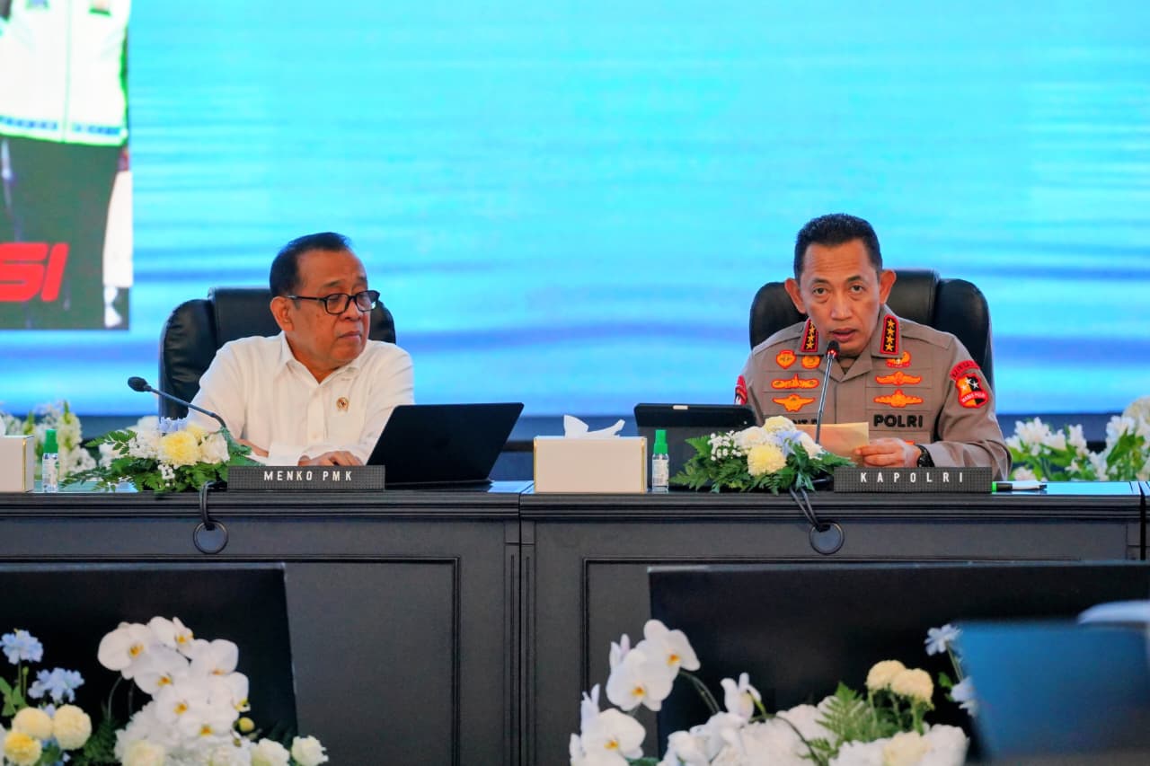 Rapat koordinasi lintas sektoral kesiapan Operasi Ketupat 2026 (SinPo.id/Dok.Polri)