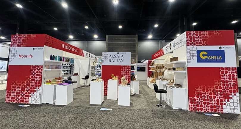 Paviliun Indonesia di pameran The Inspired Home Show Chicago (SinPo.id/ Dok. Kemendag)