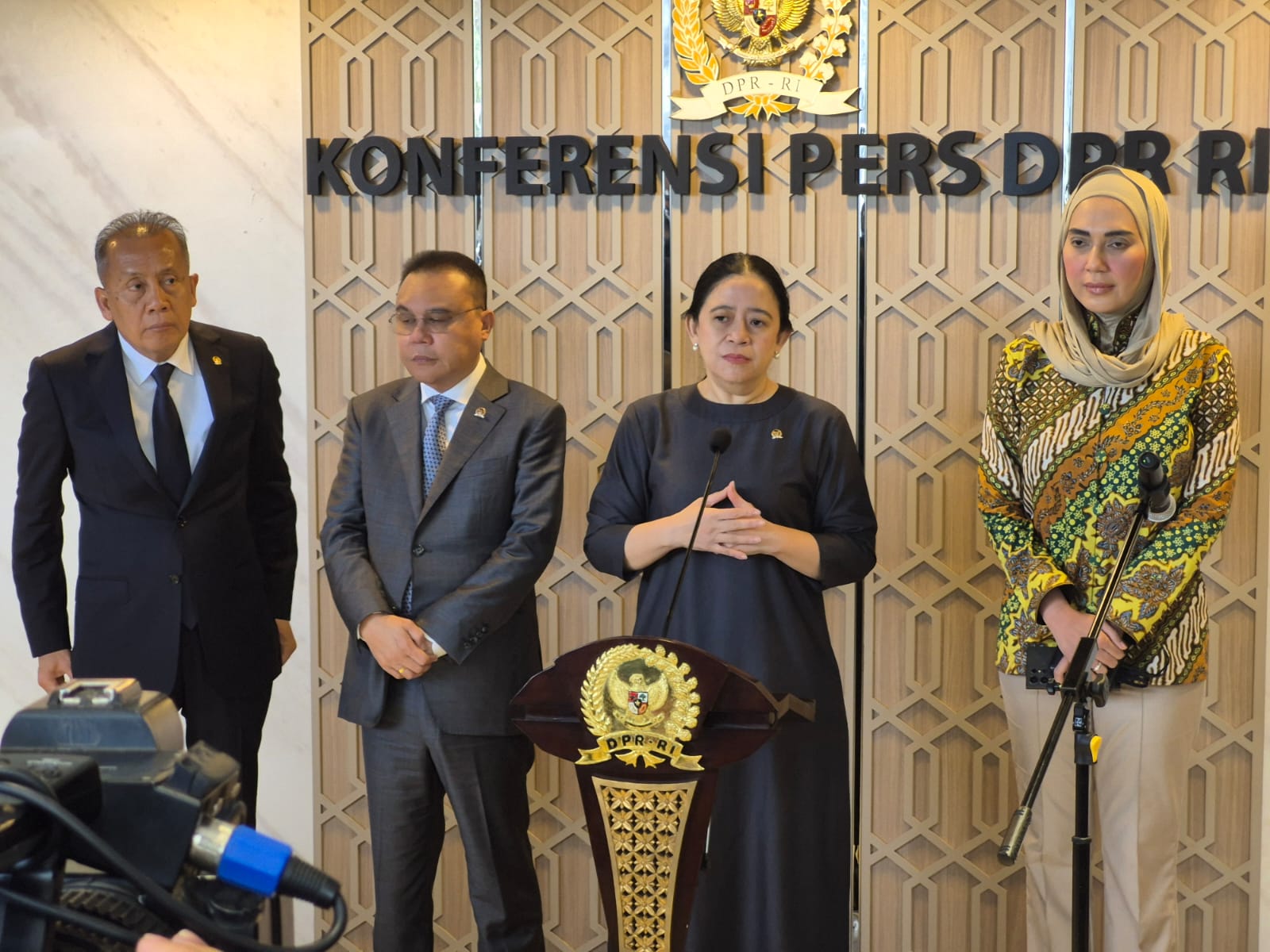 Ketua DPR RI Puan Maharani (SinPo.id/ Galuh Ratnatika)