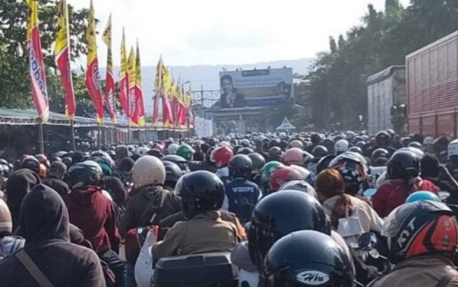 Kemacetan di Pelabuhan Gilimanuk, Kabupaten Jembrana, Bali (SinPo.id/Tangkapan layar)