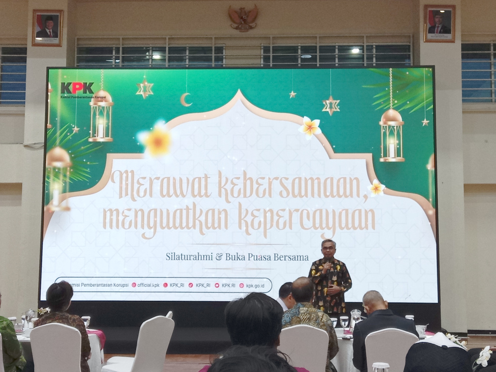 KPK menggelar silaturahmi dan buka bersama dengan rekan media di Gedung Merah Putih KPK (Ashar/SinPo.id)