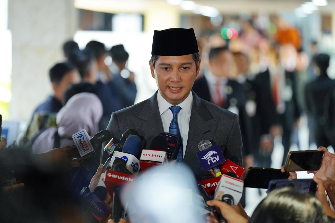 Ketua Fraksi Partai Gerindra DPR RI Budisatrio Djiwandono (SinPo.id/Biro Setpres)