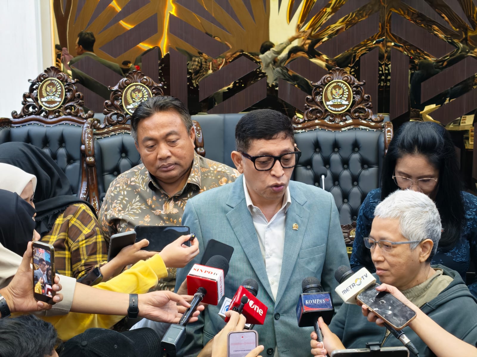 Ketua Baleg DPR RI Bob Hasan (SinPo.id/ Galuh Ratnatika)