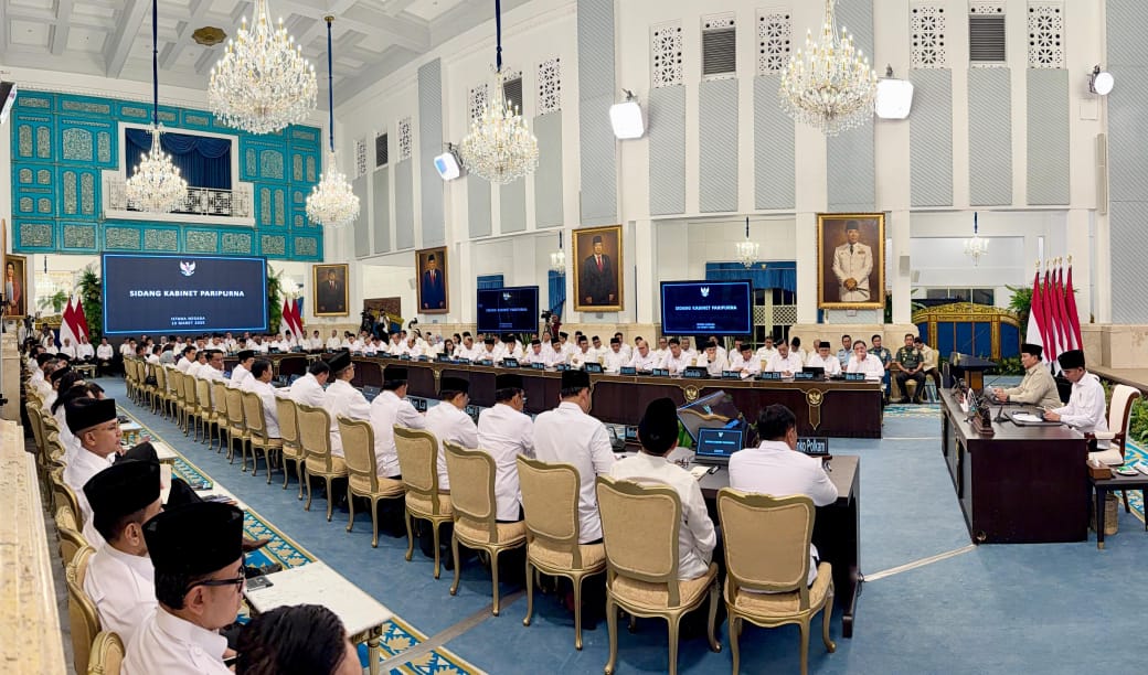 Sidang kabinet paripurna di Istana Negara (SinPo.id/ Setpres)