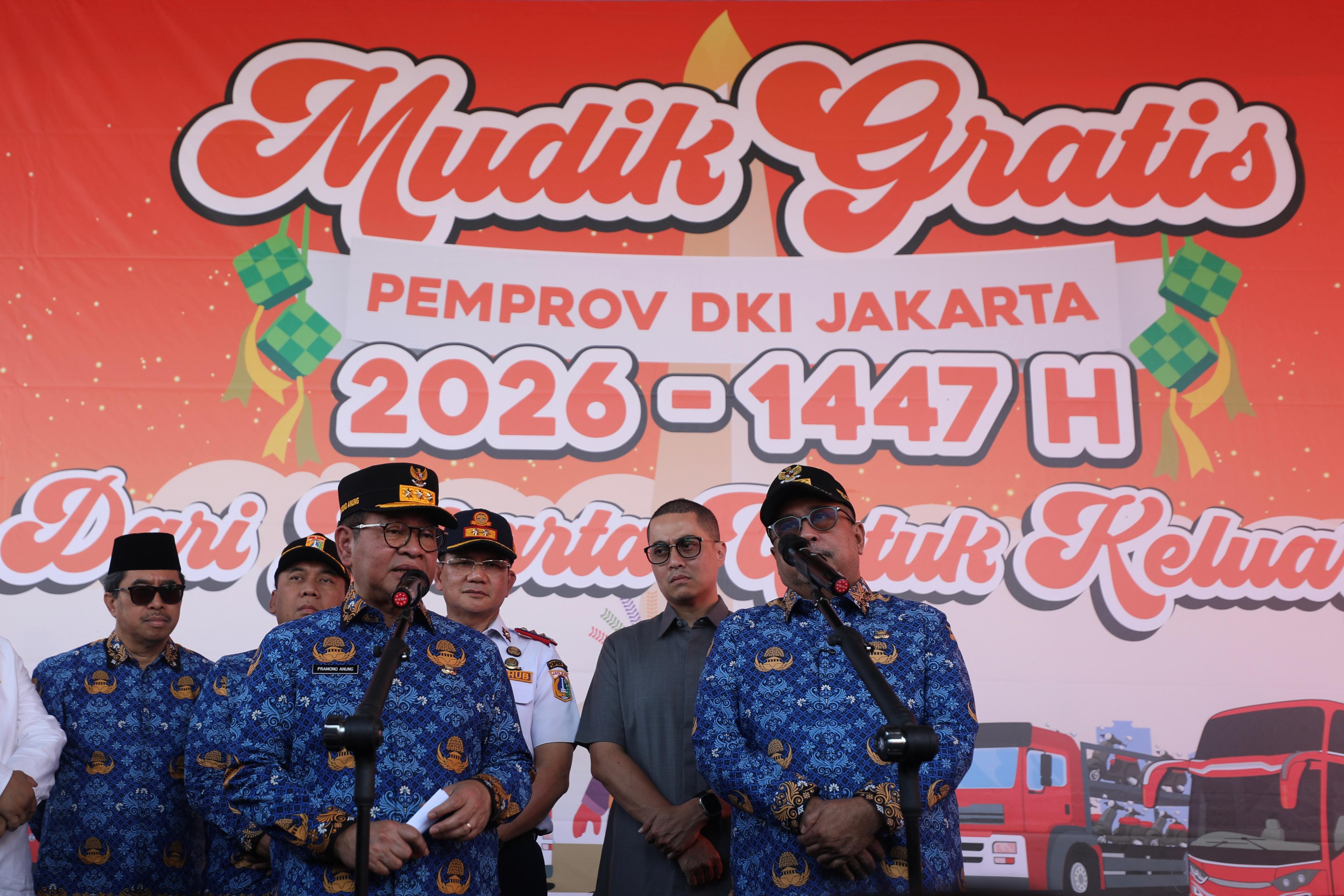 Pemerintah Provinsi DKI Jakarta memberangkatkan 33.902 peserta dalam Program Mudik Gratis 2026. (SinPo.id/Pemprov DKI Jakarta)